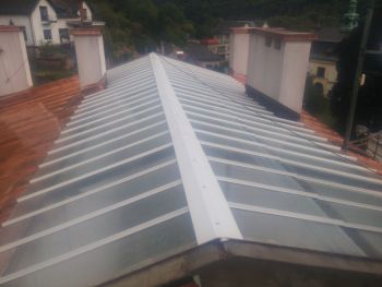 Oprava střechy budovy radnice