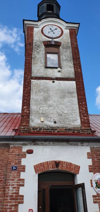 Oprava fasády na budově čp.24 - zvonička