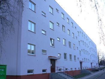 Zateplovací systém STO + oprava fasády K1,5, Bytový dům Labská kotlina, Hradec Králové