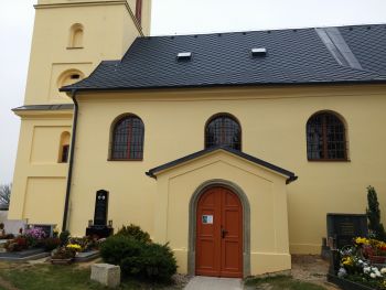 Oprava kostela a márnice ve Slatině